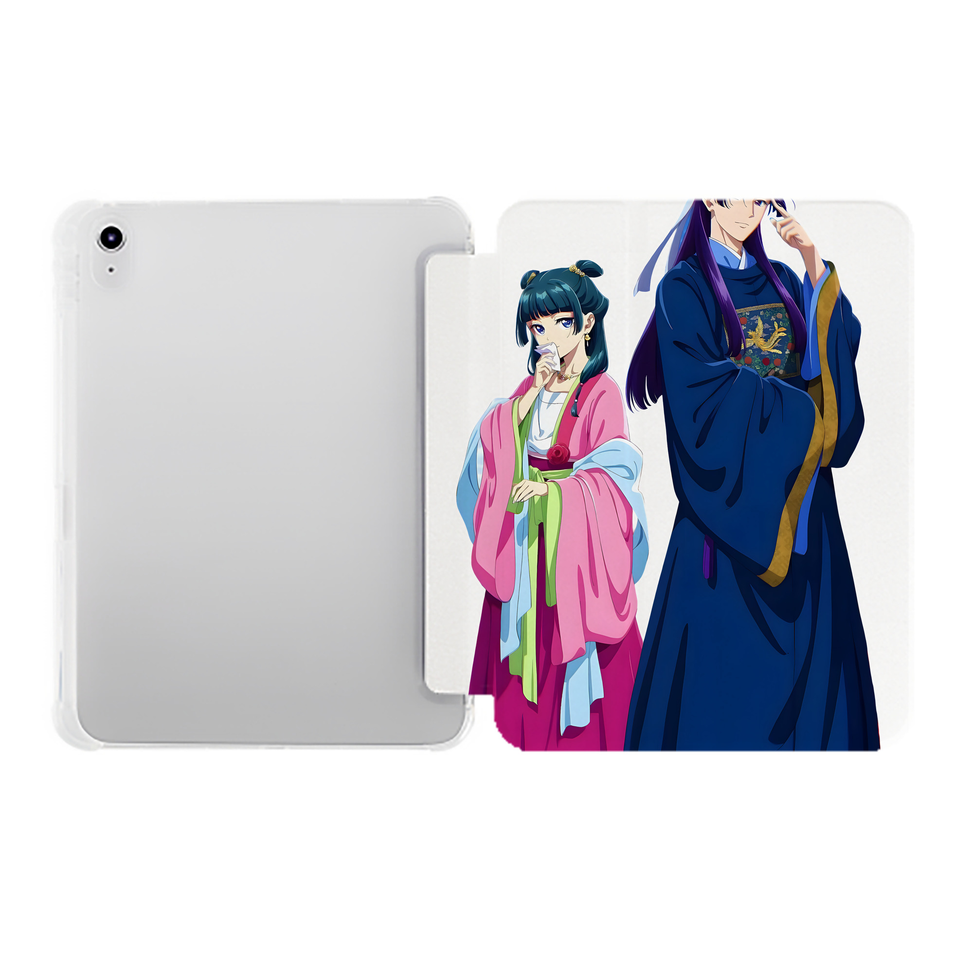 （画像用） 薬屋のひとりごと The Apothecary Diaries IPad ケース ペン収納付き 三つ折りスタンド PUレザー×シリコン 対応機種9.5/10.5/10.9インチ